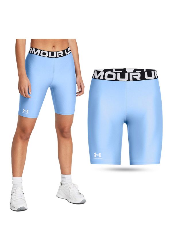 Spodenki treningowe damskie Under Armour HeatGear szybkoschnące. Kolor: niebieski
