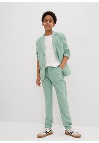 bonprix - Spodnie garniturowe Slim Fit. Kolor: zielony #3