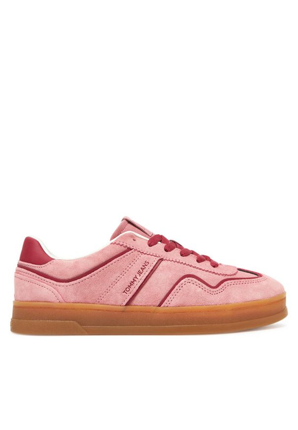 Tommy Jeans Sneakersy The Greenwich EN0EN02806 Różowy. Kolor: różowy. Materiał: zamsz, skóra
