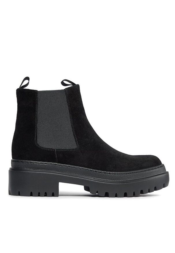 Pollini Sztyblety SA21204G0HTI0000 Czarny. Kolor: czarny. Materiał: zamsz, skóra