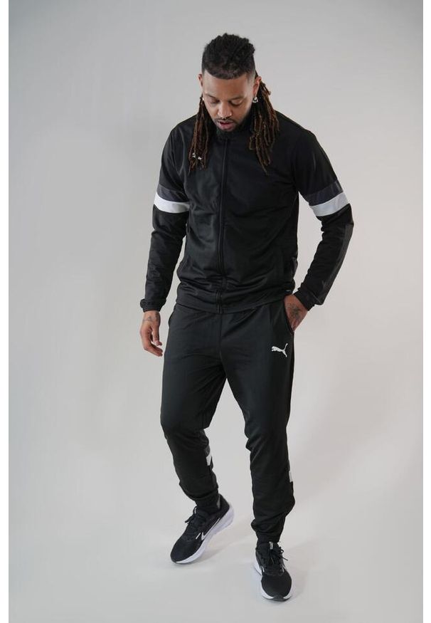 Dres treningowy męski Puma 65865303. Kolor: czarny, biały, wielokolorowy. Materiał: dresówka. Sport: fitness