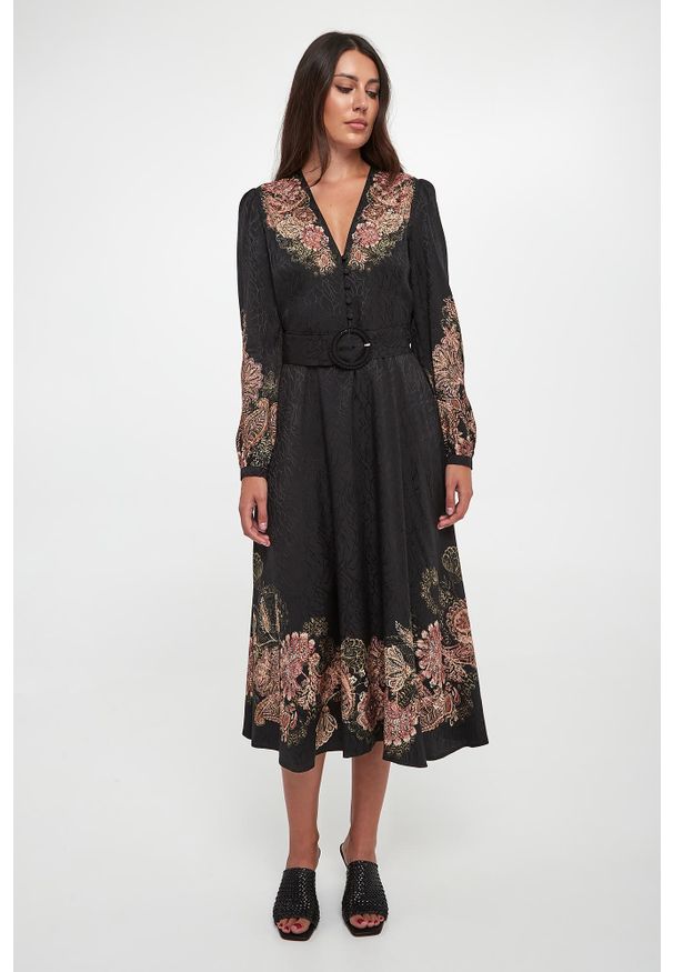 Twinset Milano - Sukienka damska midi TWINSET. Długość: midi