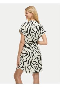 Vila Sukienka codzienna Clo 14101673 Beżowy Regular Fit. Okazja: na co dzień. Kolor: beżowy. Materiał: wiskoza. Typ sukienki: proste. Styl: casual #3