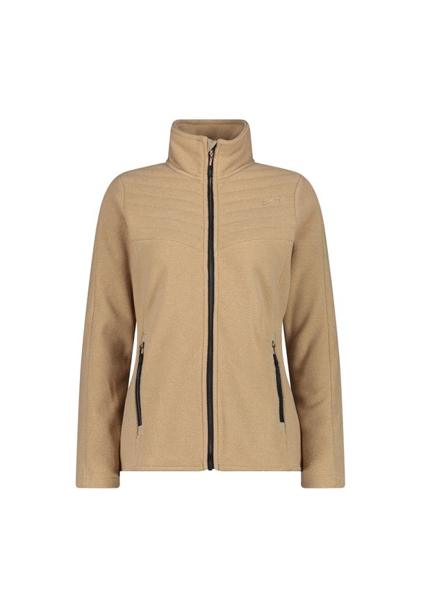 Bluza damska turystyczna CMP 34H2846. Kolor: beżowy. Materiał: polar. Sport: turystyka piesza