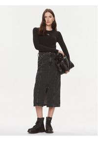 Tommy Jeans Spódnica jeansowa Claire DW0DW17700 Czarny Regular Fit. Kolor: czarny. Materiał: bawełna #4