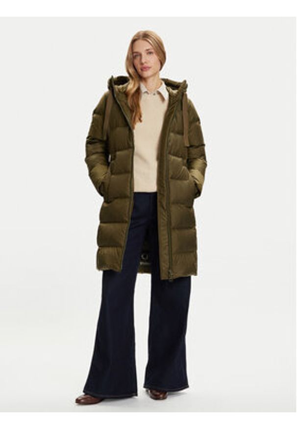 Marc O'Polo Kurtka puchowa 509 0329 71095 Zielony Regular Fit. Typ kołnierza: polo. Kolor: zielony. Materiał: syntetyk