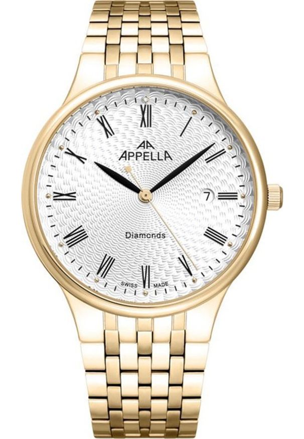 Zegarek Acappella Zegarek męski Appella L12002.1133DQ złoty. Kolor: złoty