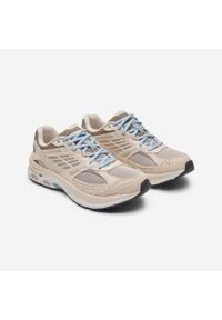 Decathlon - Sneakersy damskie RR2K zamszowe. Kolor: szary, wielokolorowy, beżowy. Materiał: zamsz. Sezon: lato