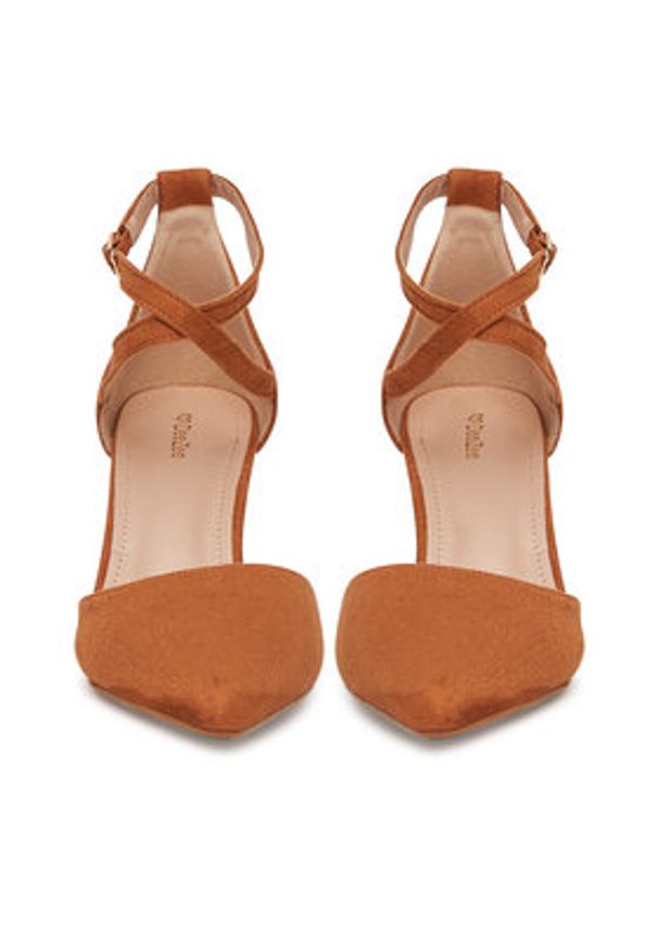 DeeZee Czółenka DZ0068 Brązowy. Kolor: brązowy. Materiał: materiał