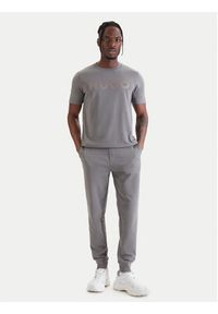 Hugo - HUGO T-Shirt Dulivio 50467556 Szary Regular Fit. Kolor: szary. Materiał: bawełna #4
