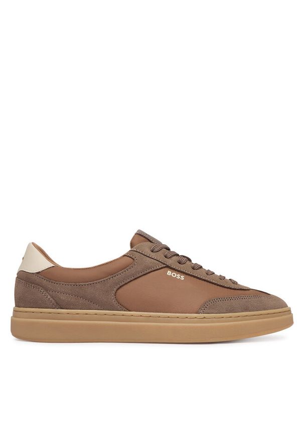 Sneakersy BOSS. Kolor: beżowy