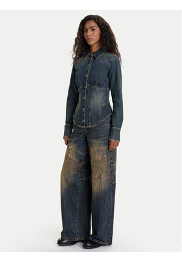 Guess Jeansy W5BA2J D4XYG Granatowy Regular Fit. Kolor: niebieski