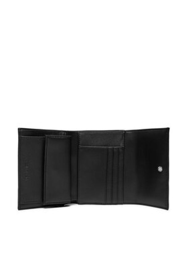 Calvin Klein Mały Portfel Damski Ck Daily Medium Trifold_Pbl K60K612851 Czarny. Kolor: czarny. Materiał: skóra