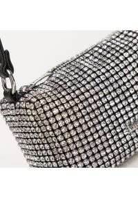 Wittchen - Damska torebka z kryształkami pudełkowa srebrna. Kolor: srebrny. Wzór: gładki, haft. Dodatki: z haftem. Styl: wizytowy. Rodzaj torebki: na ramię #5