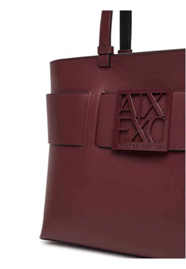 Armani Exchange Torebka 949138 0A874 UA343 Bordowy. Kolor: czerwony. Materiał: skórzane