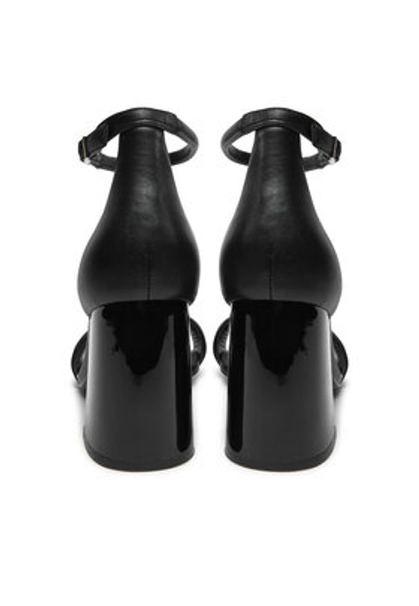 DKNY Sandały Scarla K3407532 Czarny. Kolor: czarny. Materiał: skóra