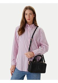 Calvin Klein Torebka Bold Ck Bauletto Crossbody LV04F3411G Czarny. Kolor: czarny. Materiał: skórzane #1