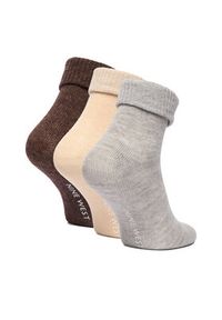 Nine West Skarpety długie CEO_KR_NW_101_W_AW25_(3-PACK) Kolorowy. Materiał: akryl. Wzór: kolorowy #3