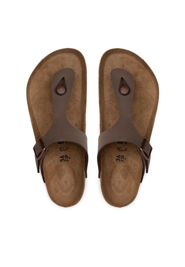 Birkenstock Japonki Gizeh 0043751 Brązowy. Kolor: brązowy. Materiał: syntetyk