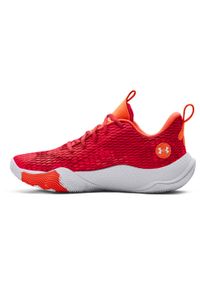 Buty koszykarskie męskie Under Armour Spawn 3 czerwone. Zapięcie: sznurówki. Kolor: czerwony, wielokolorowy. Materiał: materiał, tkanina. Szerokość cholewki: normalna #2
