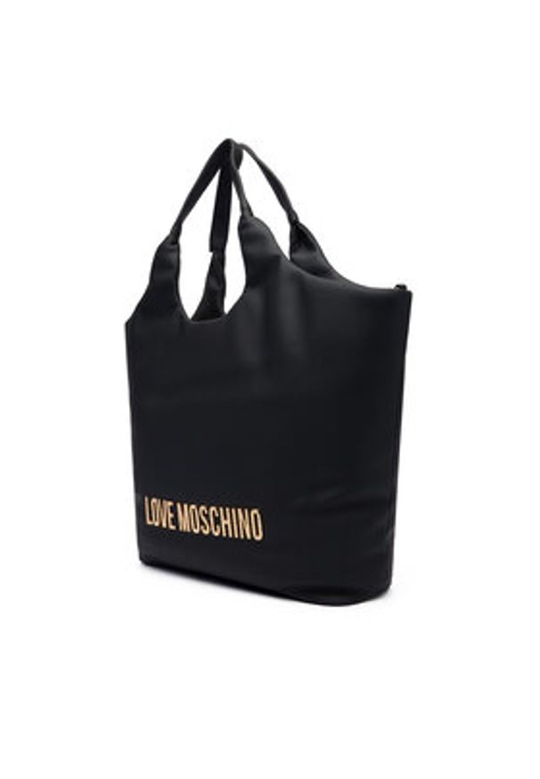Love Moschino - LOVE MOSCHINO Torebka JC4396PP0NKD000A Czarny. Kolor: czarny. Materiał: skórzane