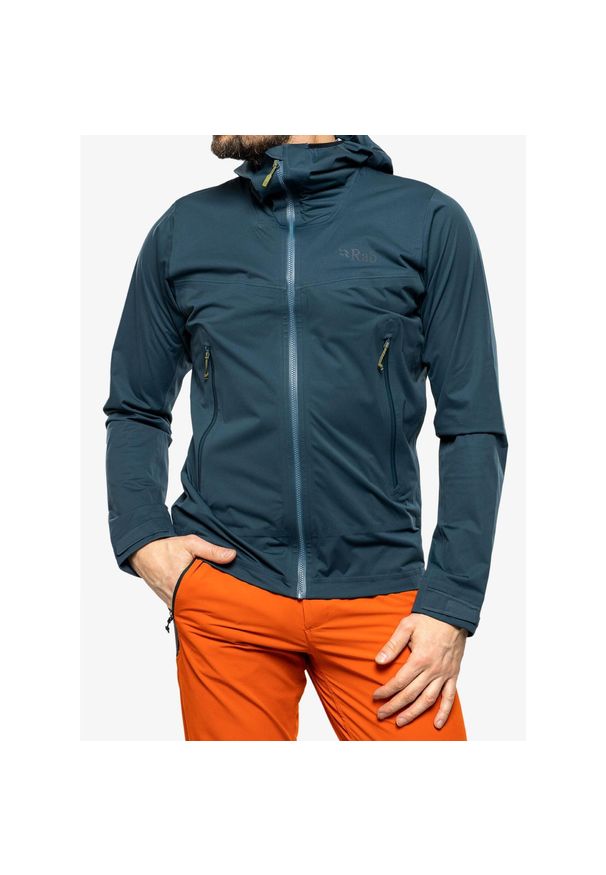 Kurtka z membraną męska Rab Kinetic 2.0 Jacket. Kolor: niebieski