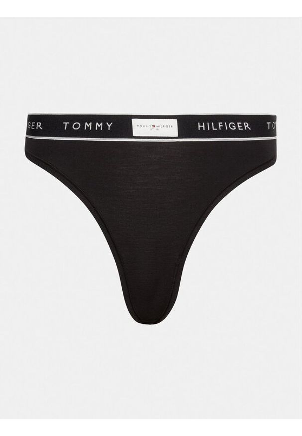 TOMMY HILFIGER - Tommy Hilfiger Stringi UW0UW04812 Czarny. Kolor: czarny
