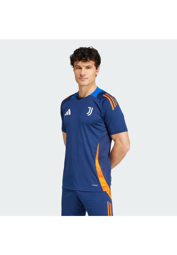 Adidas - Koszulka Juventus Tiro 24 Competition Training. Kolor: niebieski. Materiał: materiał. Sport: piłka nożna