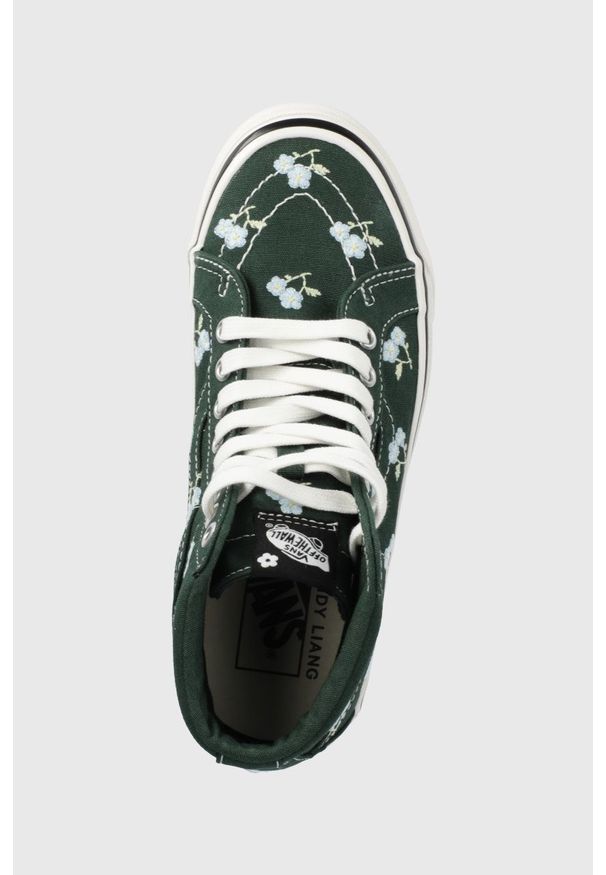 Vans trampki UA SK8-Hi 38 DX damskie kolor zielony. Zapięcie: sznurówki. Kolor: zielony. Materiał: guma