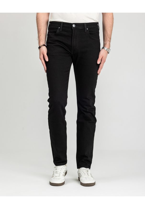 Lee - MĘSKIE SPODNIE LEE RIDER BLACK RINSE 112117653
