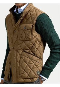 Polo Ralph Lauren Kamizelka 710940375006 Brązowy Regular Fit. Typ kołnierza: polo. Kolor: brązowy. Materiał: syntetyk #4