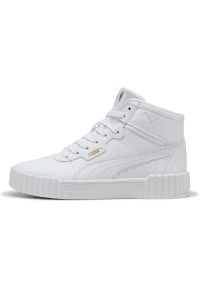 Adidasy Puma Carina 3.0 Mid, Kobiety. Kolor: biały. Materiał: syntetyk, materiał. Sport: fitness