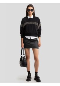 Big-Star - Spódnica damska jeansowa woskowana mini czarna Margaret 924. Okazja: na co dzień. Stan: podwyższony. Kolor: czarny. Materiał: jeans. Styl: klasyczny, casual, elegancki #1