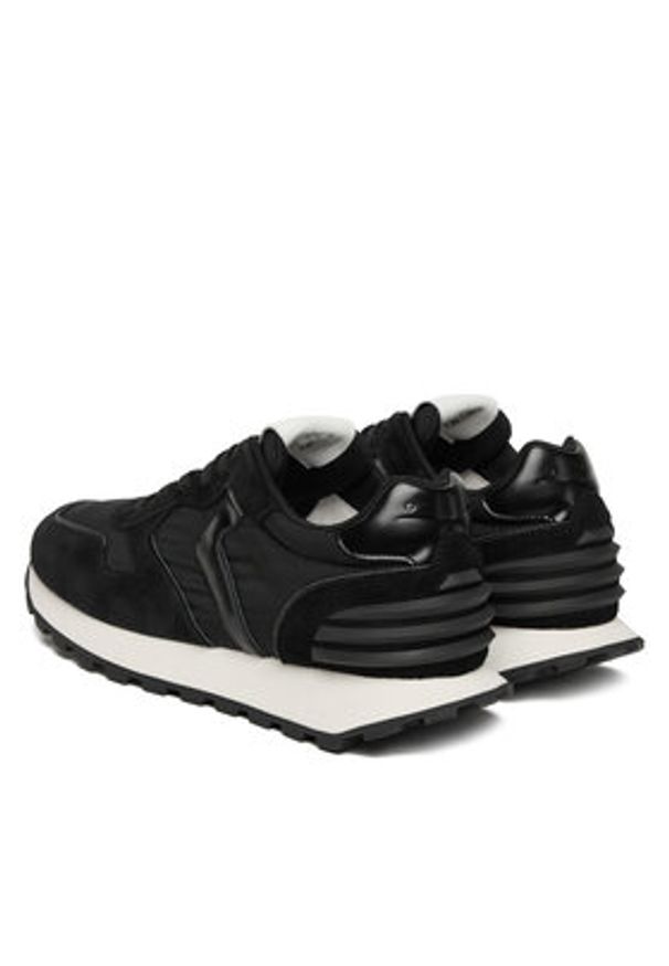 Voile Blanche Sneakersy 2018797-14 Czarny. Kolor: czarny. Materiał: skóra, zamsz