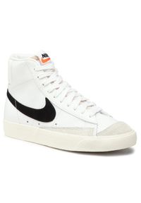 Nike Sneakersy Blazer Mid '77 CZ1055 100 Biały. Kolor: biały. Materiał: skóra