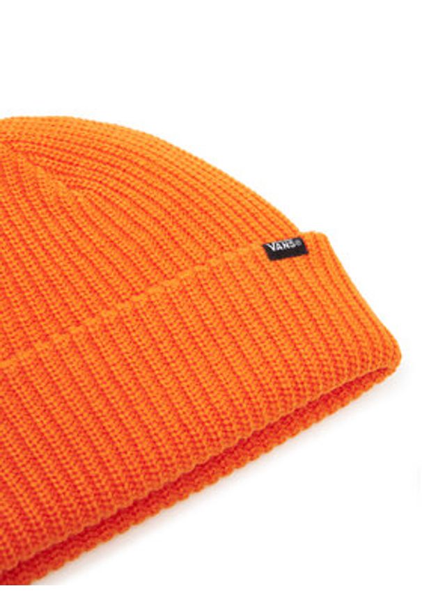 Vans Czapka Core Basic Cuff Beanie VN000QB4FLM1 Pomarańczowy. Kolor: pomarańczowy. Materiał: akryl