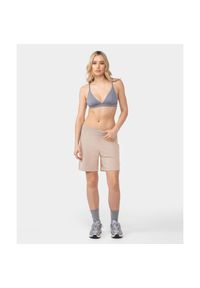 Spodenki dresowe Carpatree Cozy Leisure beżowe. Kolor: beżowy. Materiał: dresówka. Sport: fitness