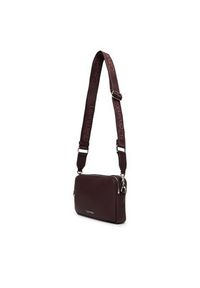Calvin Klein Torebka Webbing 2X Strap Camera Bag LV04F3656G Brązowy. Kolor: brązowy. Materiał: skórzane #6