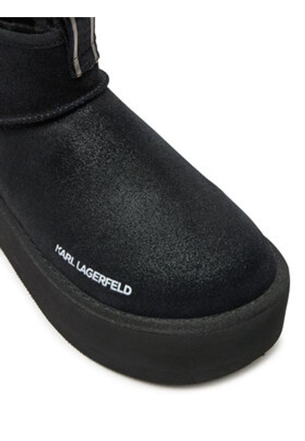 Karl Lagerfeld - KARL LAGERFELD Botki KL48522S Czarny. Kolor: czarny. Materiał: materiał