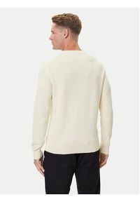 GANT - Gant Sweter 8030261 Beżowy Regular Fit. Kolor: beżowy. Materiał: bawełna