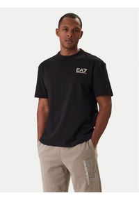 EA7 Emporio Armani T-Shirt 7M001402 AF22264 UC001 Czarny Regular Fit. Kolor: czarny. Materiał: bawełna #1