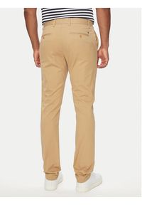 TOMMY HILFIGER - Tommy Hilfiger Chinosy Bleecker MW0MW26619 Beżowy Slim Fit. Kolor: beżowy. Materiał: bawełna #3