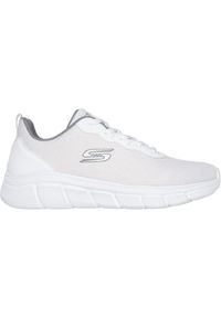 skechers - Adidasy Skechers Bobs B Flex - Icy Ed, Mężczyźni. Kolor: biały. Materiał: materiał. Sport: fitness