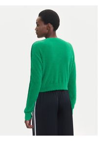 Adidas - adidas Kardigan Fluffy JW5177 Zielony Regular Fit. Kolor: zielony. Materiał: syntetyk #3