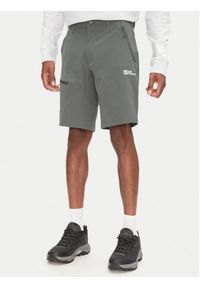 Jack Wolfskin Szorty sportowe Pico Trail A63908 Zielony Regular Fit. Kolor: zielony. Materiał: syntetyk
