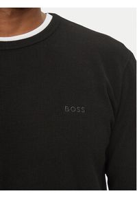 BOSS Longsleeve Tempesto 50520725 Czarny Regular Fit. Kolor: czarny. Materiał: bawełna. Długość rękawa: długi rękaw