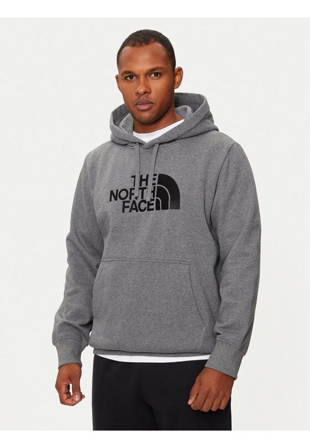 The North Face Bluza Drew Peak NF0A89EM Szary Regular Fit. Kolor: szary. Materiał: bawełna