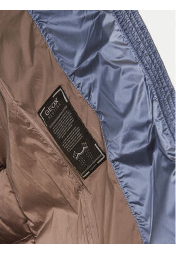 Geox Płaszcz zimowy Adrya W4626G T3154 F4624 Niebieski Regular Fit. Kolor: niebieski. Materiał: syntetyk. Sezon: zima