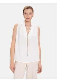 Rinascimento Bluzka CFC0125726003 Biały Regular Fit. Kolor: biały. Materiał: syntetyk
