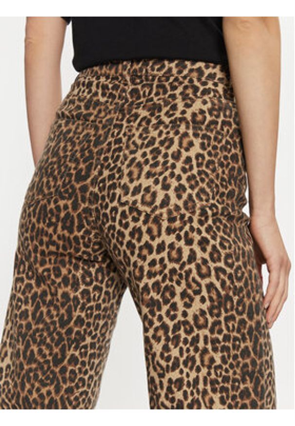 Vero Moda Jeansy Tessa 10330128 Brązowy Wide Leg. Kolor: brązowy